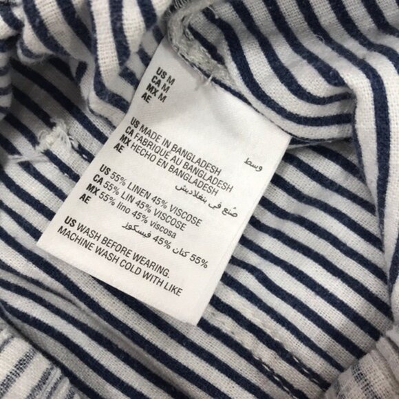 Style & Co Striped Linen Cropped Pants - Picture 9 of 10